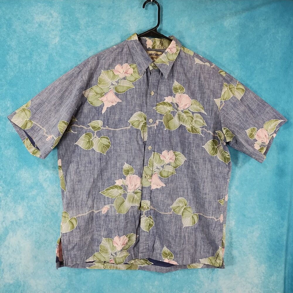 Cooke Street Honolulu Men's Floral Hawaiian Shirt, Size XL - Picture 1 of 3